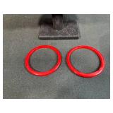 Set of Assorted Vintage Plastic and Lucite Bangle Bracelets