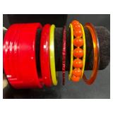 Set of Assorted Vintage Plastic and Lucite Bangle Bracelets
