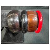 Collection of Assorted Bangle Bracelets and 2 Beaded Cuff Bracelets