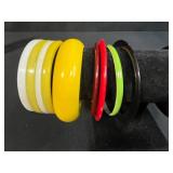 Collection of Assorted Bangle Bracelets and 2 Beaded Cuff Bracelets