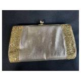Set of 3 Vintage Evening Clutch Purses with Gold and Beaded Designs