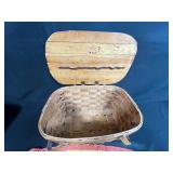 Wov-N-Wood Picnic Basket with Cat Print Apron