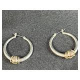 Collection of Vintage and Silver Tone Jewelry: Signed Earrings, Turquoise Cufflinks, Heart Earrings, More - display not inc