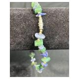 Assorted Bracelet and Bangle Jewelry Lot with Beaded, Floral, and Chain Designs