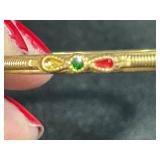 Assorted Bracelet and Bangle Jewelry Lot with Beaded, Floral, and Chain Designs