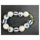 Set of Assorted Costume Bracelets Including Beaded and Metal Styles