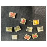 Mixed Lot VTG Bracelet Beads/Pieces: Beaded Religious Bracelet Pieces, Plastic Monkeys, and Mini Picture Charms