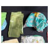 Collection of Vintage and Modern Scarves Assorted Colors and Patterns