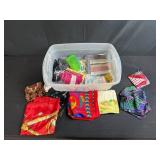 Collection of Colorful Fashion Scarves and Bandanas