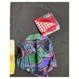 Collection of Colorful Fashion Scarves and Bandanas