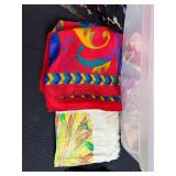 Collection of Colorful Fashion Scarves and Bandanas