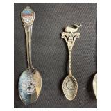Collection of 5 Vintage State Souvenir Collector Spoons