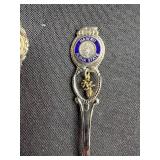 Set of 6 Collectible Souvenir Spoons Hawaii Indiana St Maarten