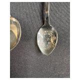 Set of 6 Collectible Souvenir Spoons Hawaii Indiana St Maarten