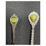 Collection of 6 Vintage Souvenir Collector Spoons