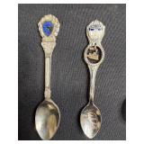 Collection of 6 Vintage Souvenir Collector Spoons