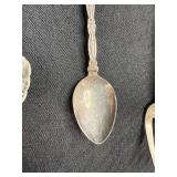 Collection of 8 Vintage and Souvenir Spoons and Forks Assorted Designs
