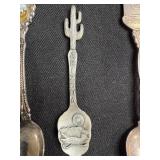 Collection of 8 Vintage and Souvenir Spoons and Forks Assorted Designs