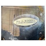 Vintage Mixed Decor Lot with Coffee Tin, Glass Bowls, Silverplate and Stoneware