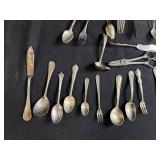 Large Lot of Assorted Vintage Flatware Including Spoons, Forks, and Knives