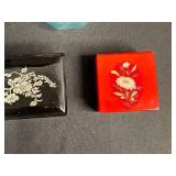 Collection of Decorative Trinket Boxes and Dishes Various Styles