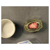 Collection of Decorative Trinket Boxes and Dishes Various Styles