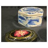 Collection of Decorative Trinket Boxes and Dishes Various Styles