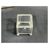 Collection of Vintage Trinket and Jewelry Boxes - Glass, Brass, and Plastic