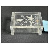 Collection of Vintage Trinket and Jewelry Boxes - Glass, Brass, and Plastic