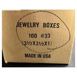 Case of Gold Jewelry Boxes 3.5x3.5x1 Inch - qty unverified