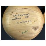 Signed Set of 3 Hand-Turned Wooden Bowls by H.W. Himes and Dick Rochester