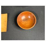 Set of Handcrafted & Signed Wooden Bowls (1 Signed Jack Hoenig 2008) and Signed Wooden Plate