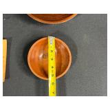 Set of Handcrafted & Signed Wooden Bowls (1 Signed Jack Hoenig 2008) and Signed Wooden Plate