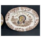 Set of Turkey-Themed Serving Platters Assorted Designs