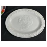 Set of Turkey-Themed Serving Platters Assorted Designs