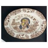 Set of Turkey-Themed Serving Platters Assorted Designs