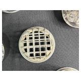 Collection of Vintage Flower/Pin Frogs Glass, Metal, and Ceramic