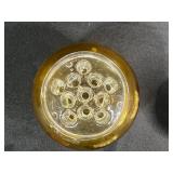 Collection of Vintage Flower/Pin Frogs Glass, Metal, and Ceramic