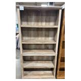 Tall Wooden Bookshelf with 5 Shelves, 70x35x13 Inches