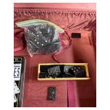 Vintage Game Collection with Domino Sets, Scrabble, and Chinese Checkers Marbles in Suitcase