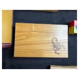 Vintage Game Collection with Domino Sets, Scrabble, and Chinese Checkers Marbles in Suitcase