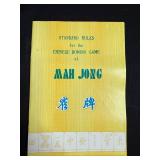 Chinese Mahjong Tile Set with Case and Instruction Books