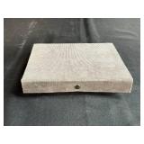 Vintage Marbled Gray Domino Set with Case and Instructions