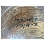 Set of Handcrafted & Signed Wooden Bowls (1 Signed Jack Hoenig 2008) and Signed Wooden Plate