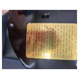 Set of Couroc Mid-Century Modern Decorative Trays and Plate with Animal and Figure Designs