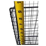 Design Styles| 3-Tier Distressed Black Metal Vintage Wall File Organizer