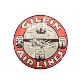 Market Street | GILPIN AIRLINES-  Metal Button Sign