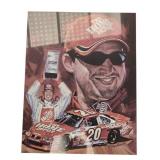 NASCAR | Ben Roached Autographed  #20 The Home Depot " The Fire & the Fury" lithograph