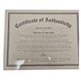 NASCAR | Ben Roached Autographed  #20 The Home Depot " The Fire & the Fury" lithograph