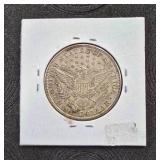 1907-D AU Barber Half Dollar